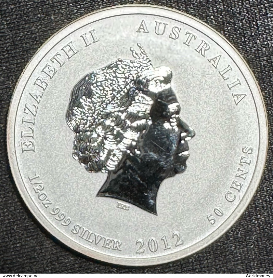 Australia 50 Cents 2012  "Year Of The Dragon" (Silver) - Other & Unclassified