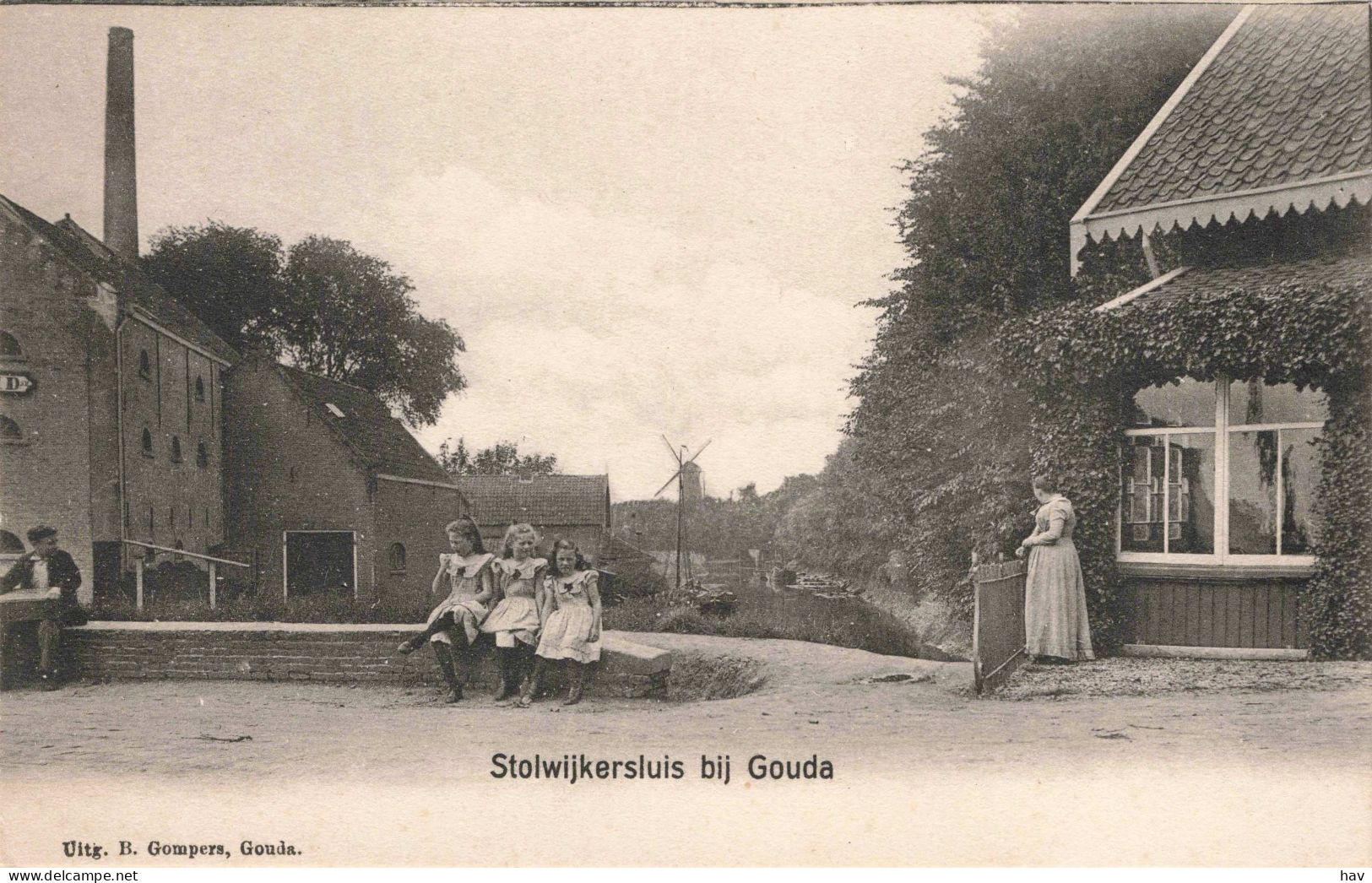 Gouda Stolwijkersluis Uitgave Gompers 2909 - Gouda