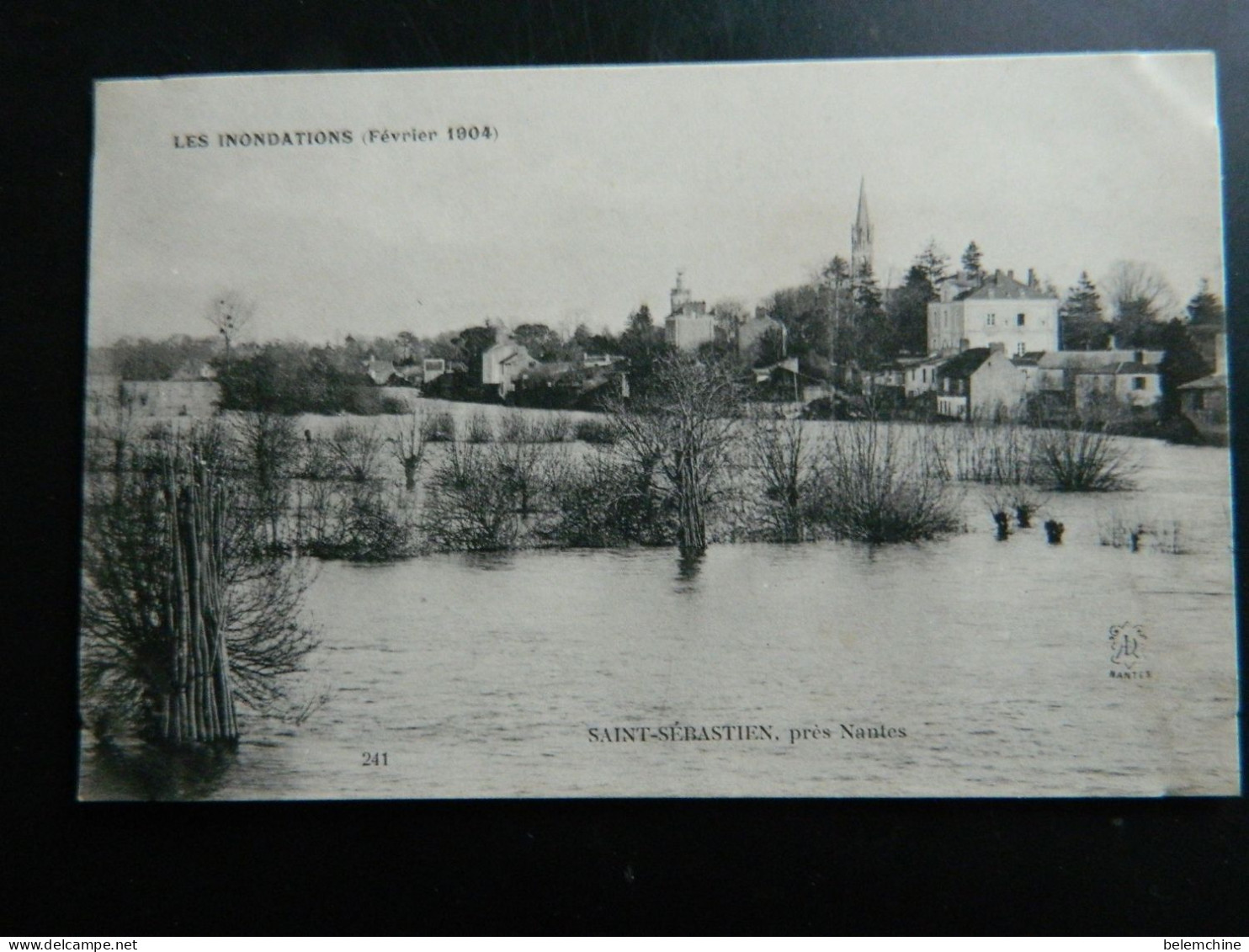 LES INONDATIONS  ( FEVRIER 1904 )      SAINT SEBASTIEN PRES NANTES - Saint-Sébastien-sur-Loire