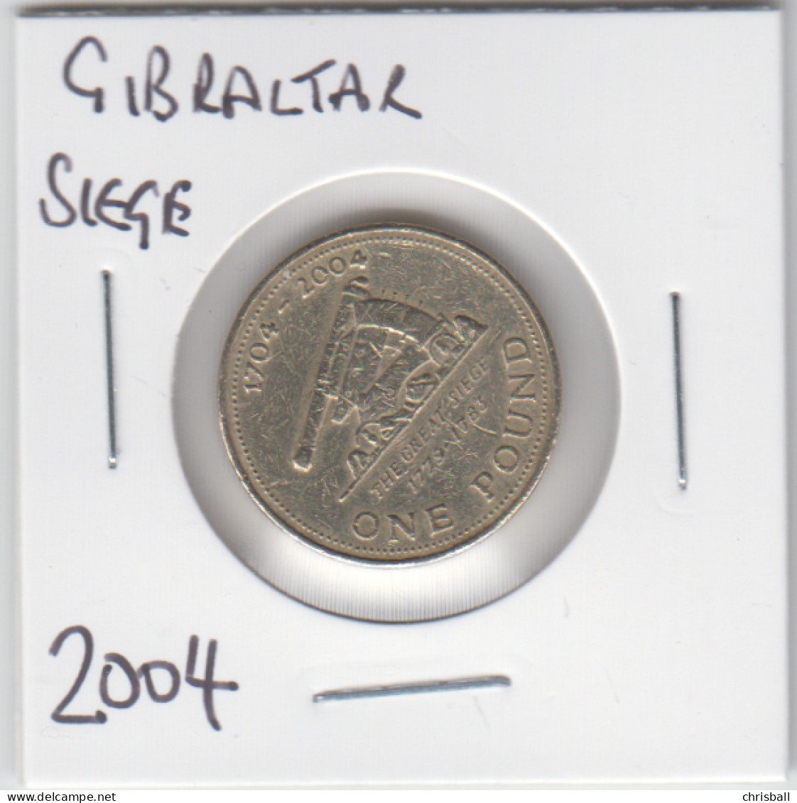 Gibraltar One Pound Coin Gibraltar 2004 'Siege' Circulated - Gibraltar