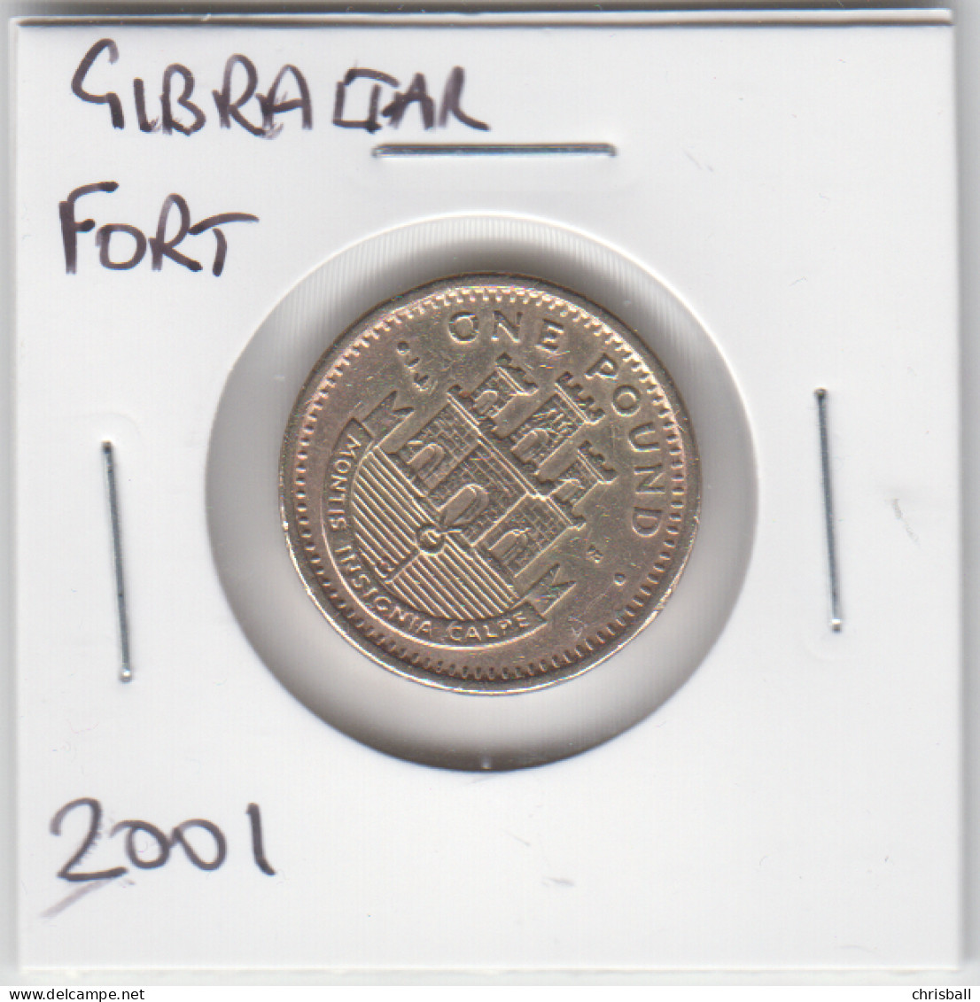 Gibraltar One Pound Coin Gibraltar 2001 'Castle Fort' Circulated - Gibraltar