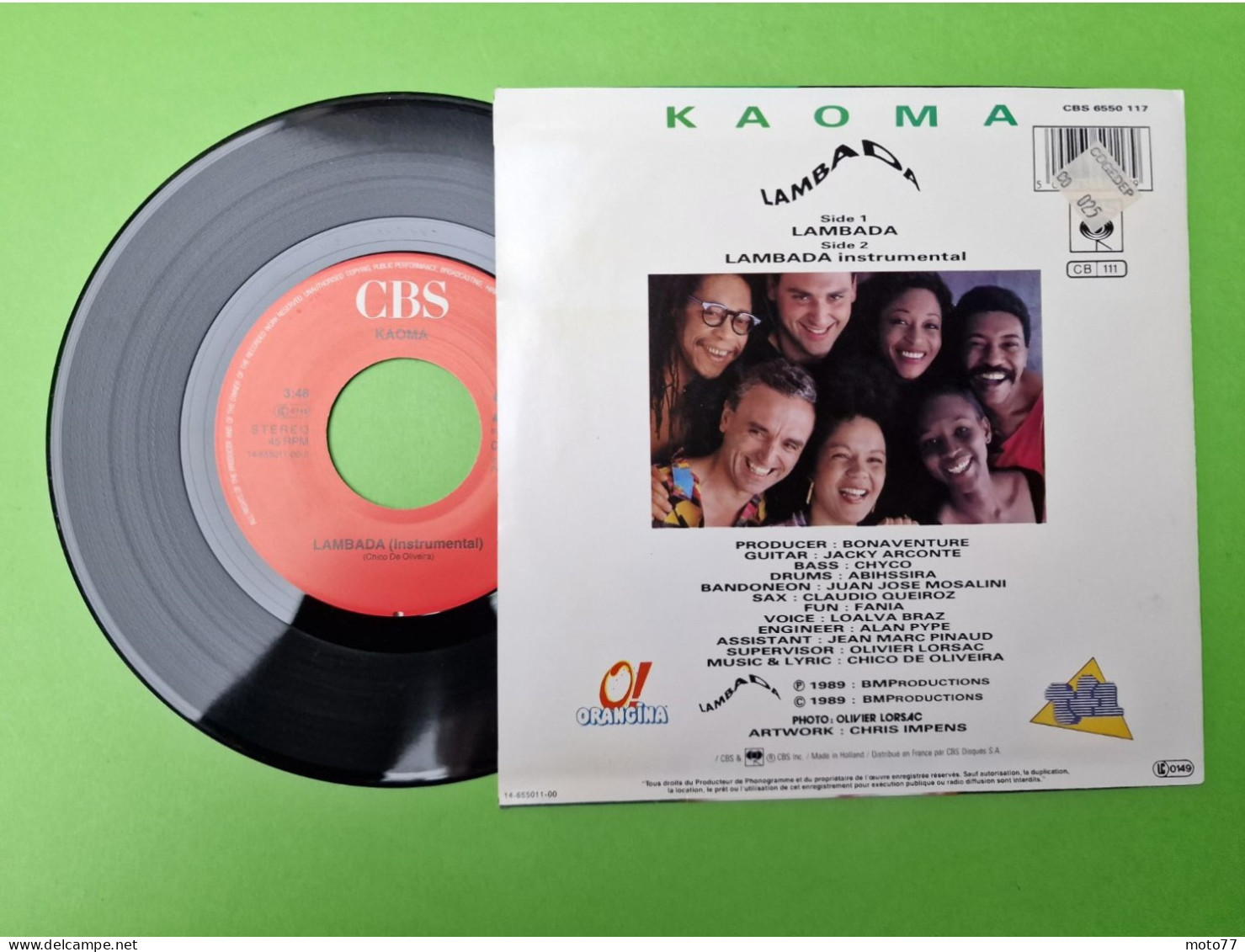 93/ Disque Vinyle 45 Tours Rayé Pochette En Très Bel état - KAOMA - Lambada - Année 1989 - Soul - R&B