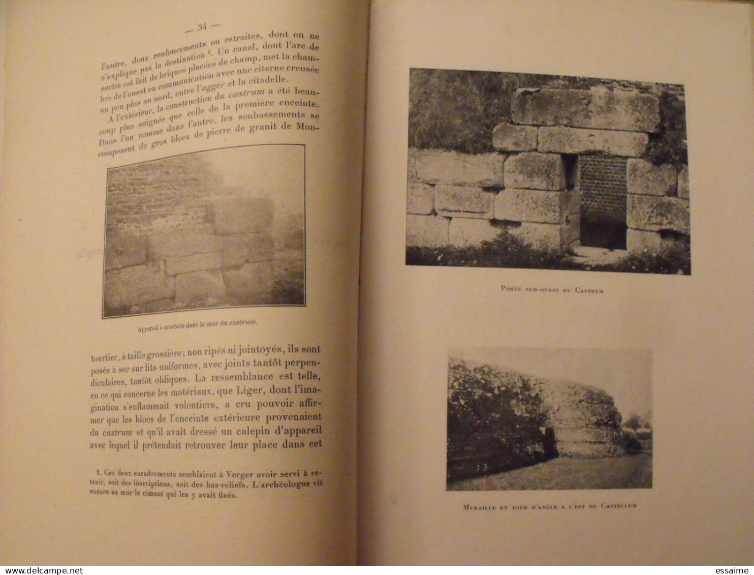 Les ruines gallo-romaines de Jublains. Mayenne. Laurain. Goupil, Laval, 1958