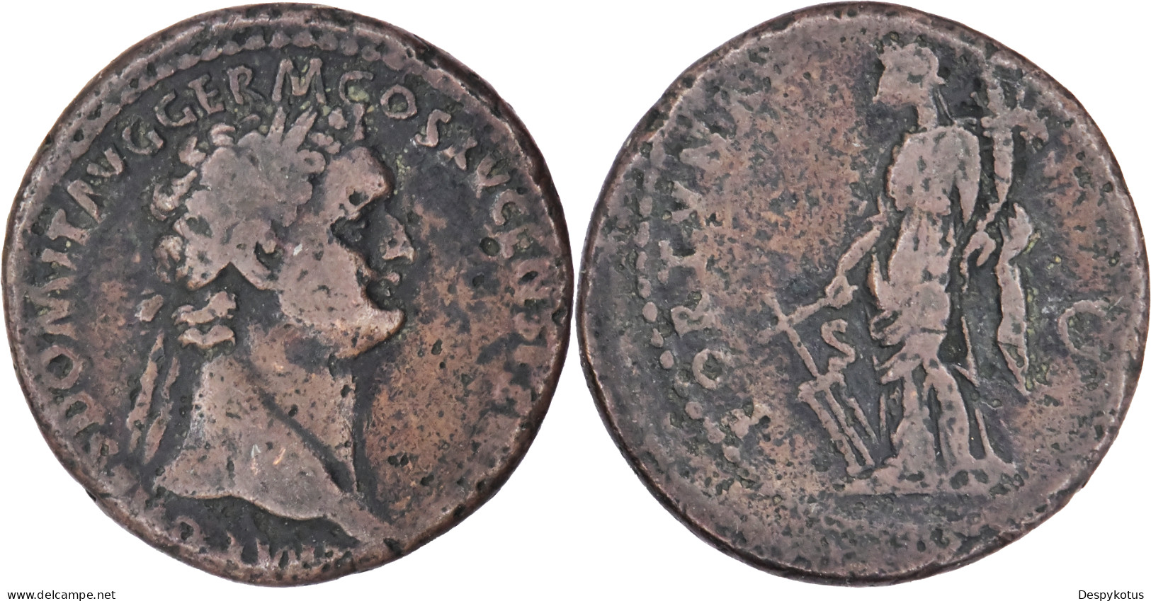 ROME - As - DOMITIEN - 90 AD - Fortuna - COS XV - RIC.394 - 17-174 - Les Flaviens (69 à 96)