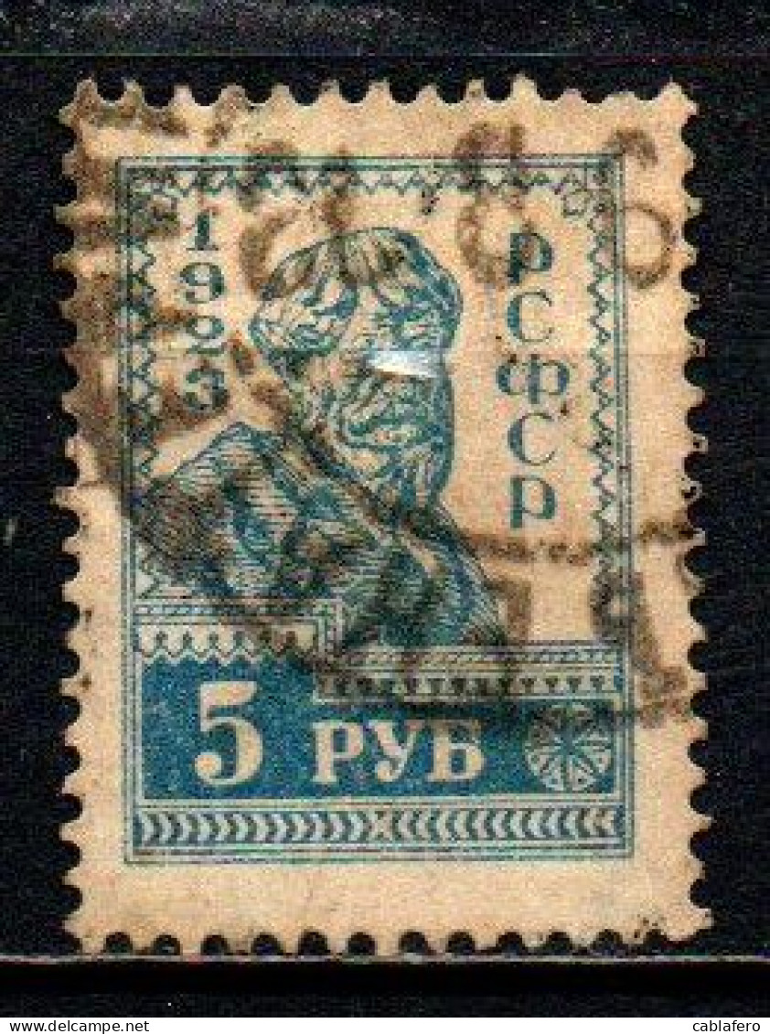 REPUBBLICA SOVIETICA - 1923 - Peasant - USATO - Used Stamps