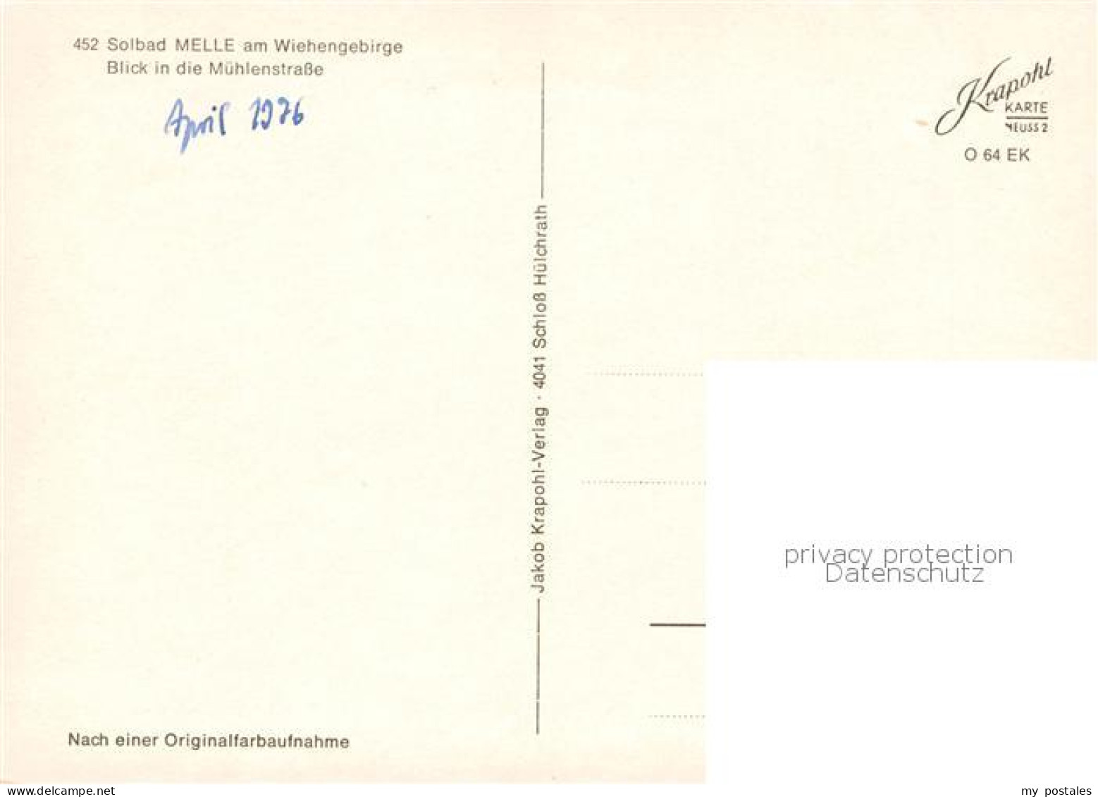 73864583 Melle  Osnabrueck Muehlenstrasse  - Melle