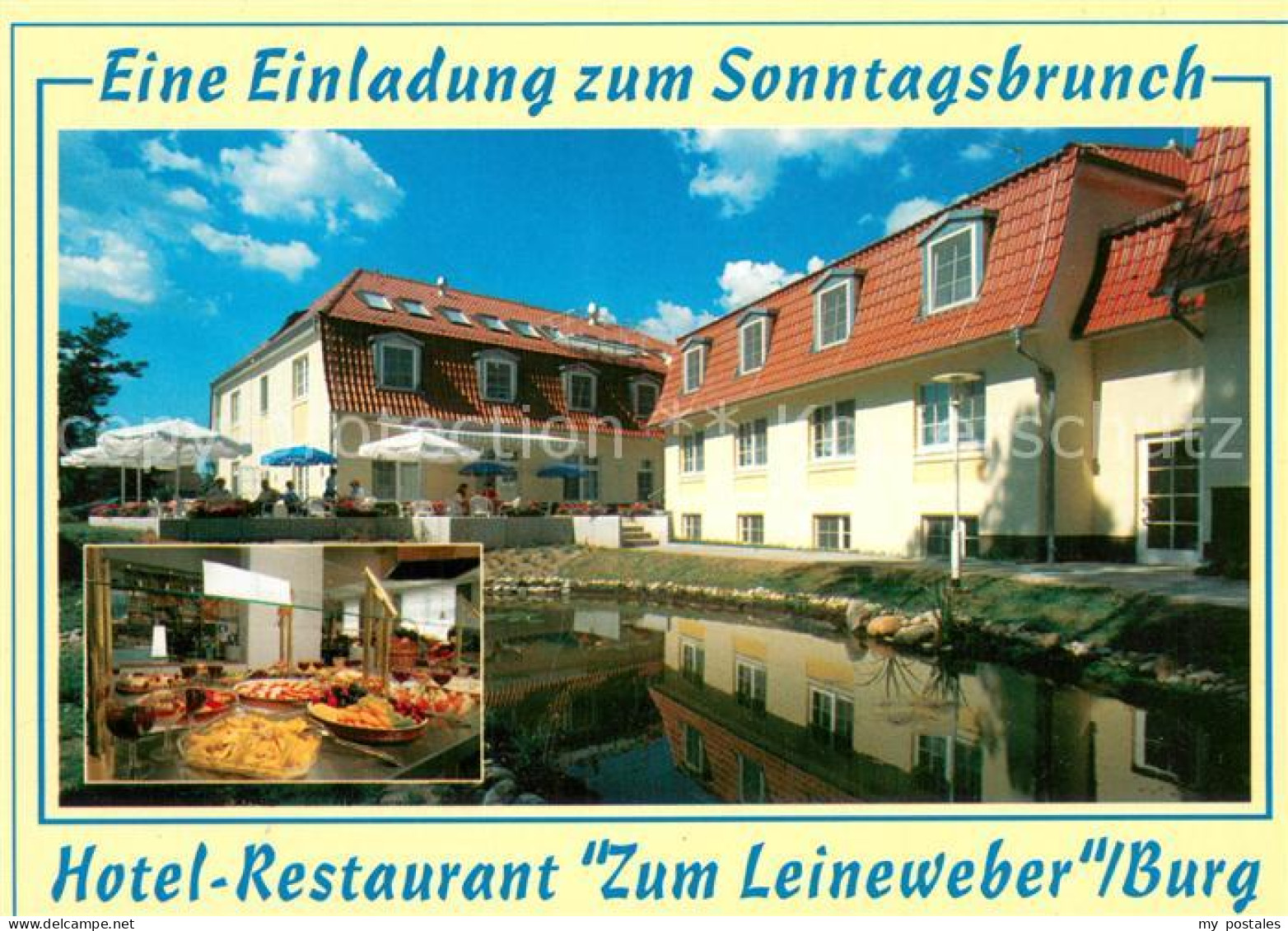 73756519 Burg Kauper Hotel-Restaurant Zum Leineweber Aussenansicht Sonntagsbrunc - Burg (Spreewald)