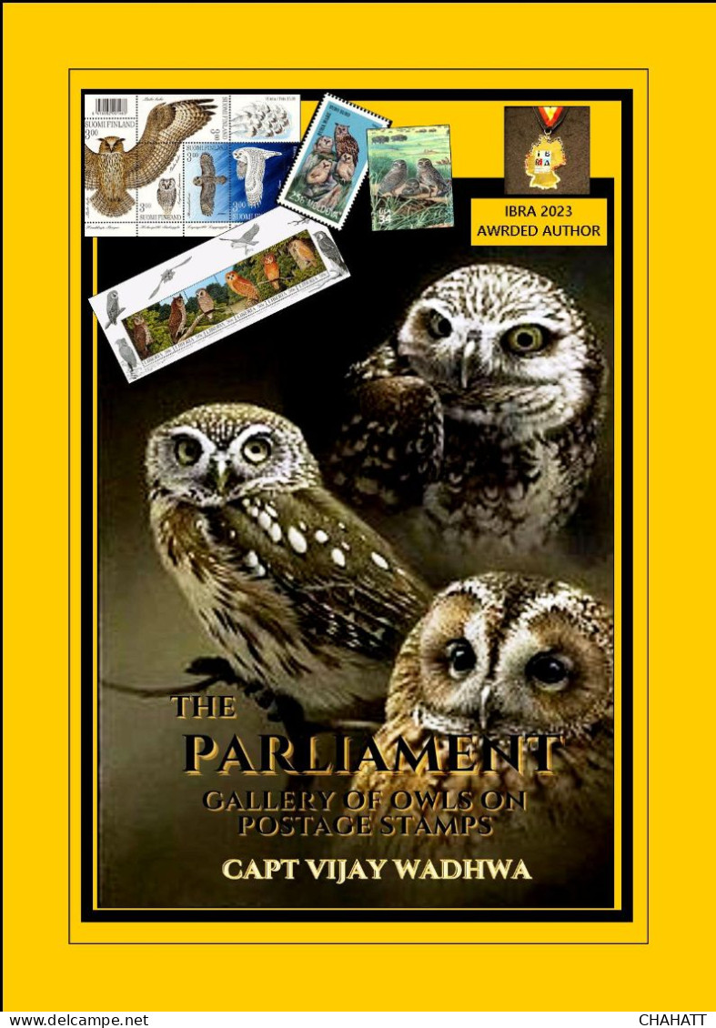 OWLS - RAPTORS- BIRDS OF PREY-"THE PARLIAMENT" - GALLERY OF OWLS ON STAMPS- EBOOK-PDF- DOWNLOADABLE-372 PAGES - Fauna