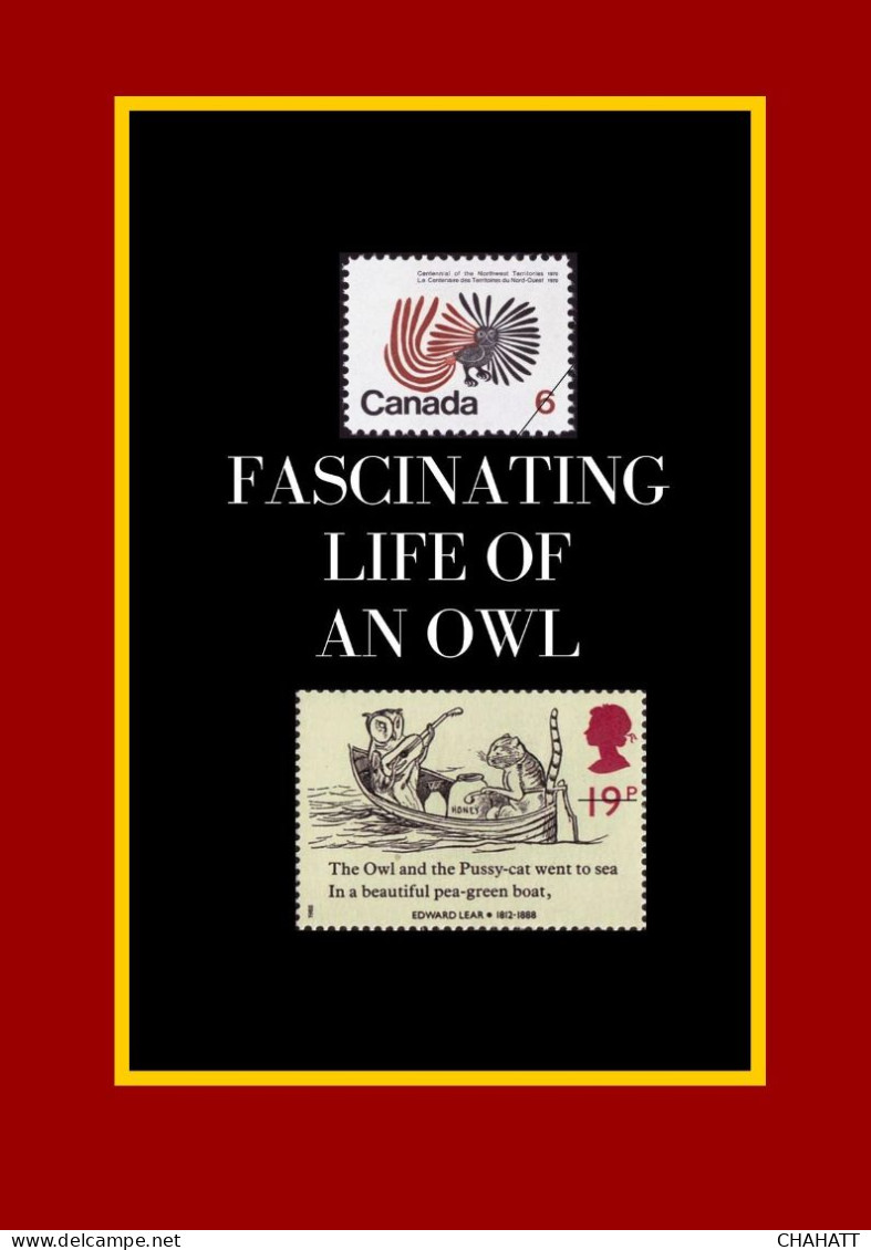 OWLS - RAPTORS- BIRDS OF PREY-"THE PARLIAMENT" - GALLERY OF OWLS ON STAMPS- EBOOK-PDF- DOWNLOADABLE-372 PAGES - Wildlife