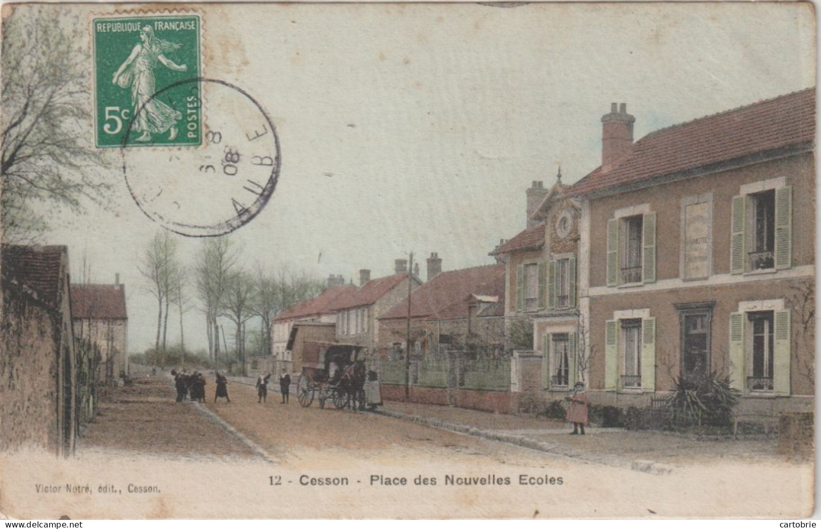 Dépt 77 - CESSON - Place Des Nouvelles Écoles - Couleur - Cesson