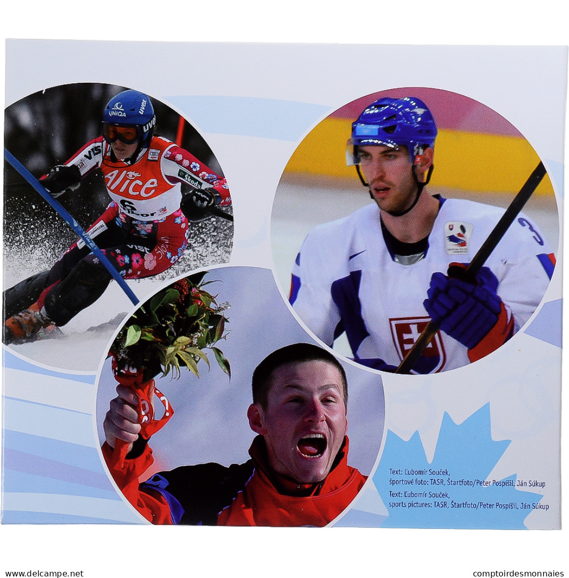 Slovaquie, Euro-Set, 2010, Vancouver XXI Olympic Winter Games.BU, FDC - Slowakije