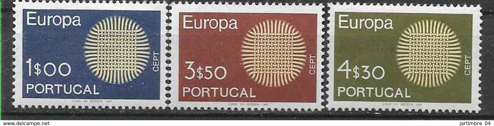 1970 PORTUGAL 1073-75** Europa - Neufs