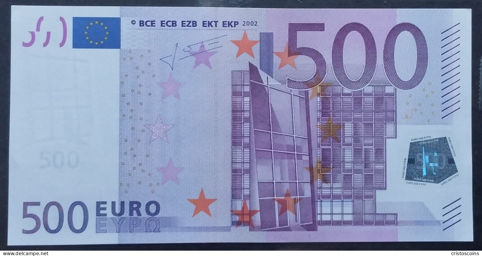 500€ 2002  TRICHET UNC Preifx.N F003 Austria Pick.14n UNC (Cas - 500 Euro