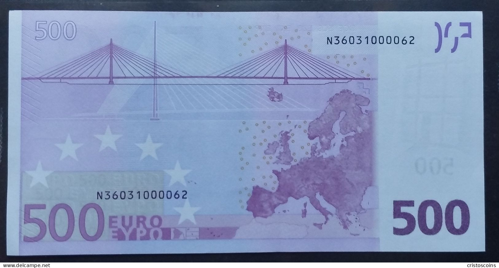 500€ 2002  TRICHET UNC Preifx.N F003 Austria Pick.14n UNC (Cas - 500 Euro