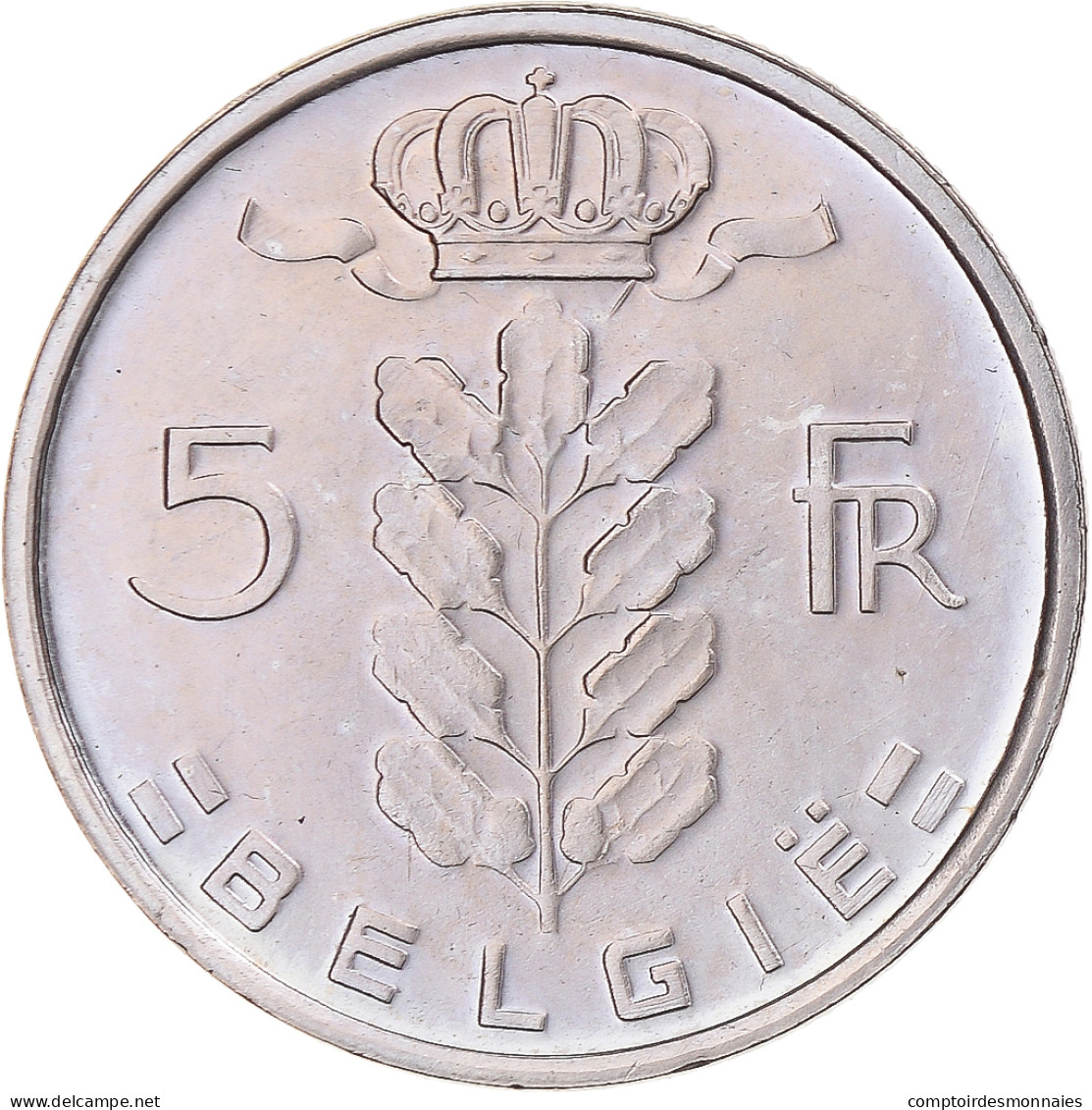 Monnaie, Belgique, 5 Francs, 5 Frank, 1977, SPL, Cupro-nickel, KM:135.1 - 5 Francs