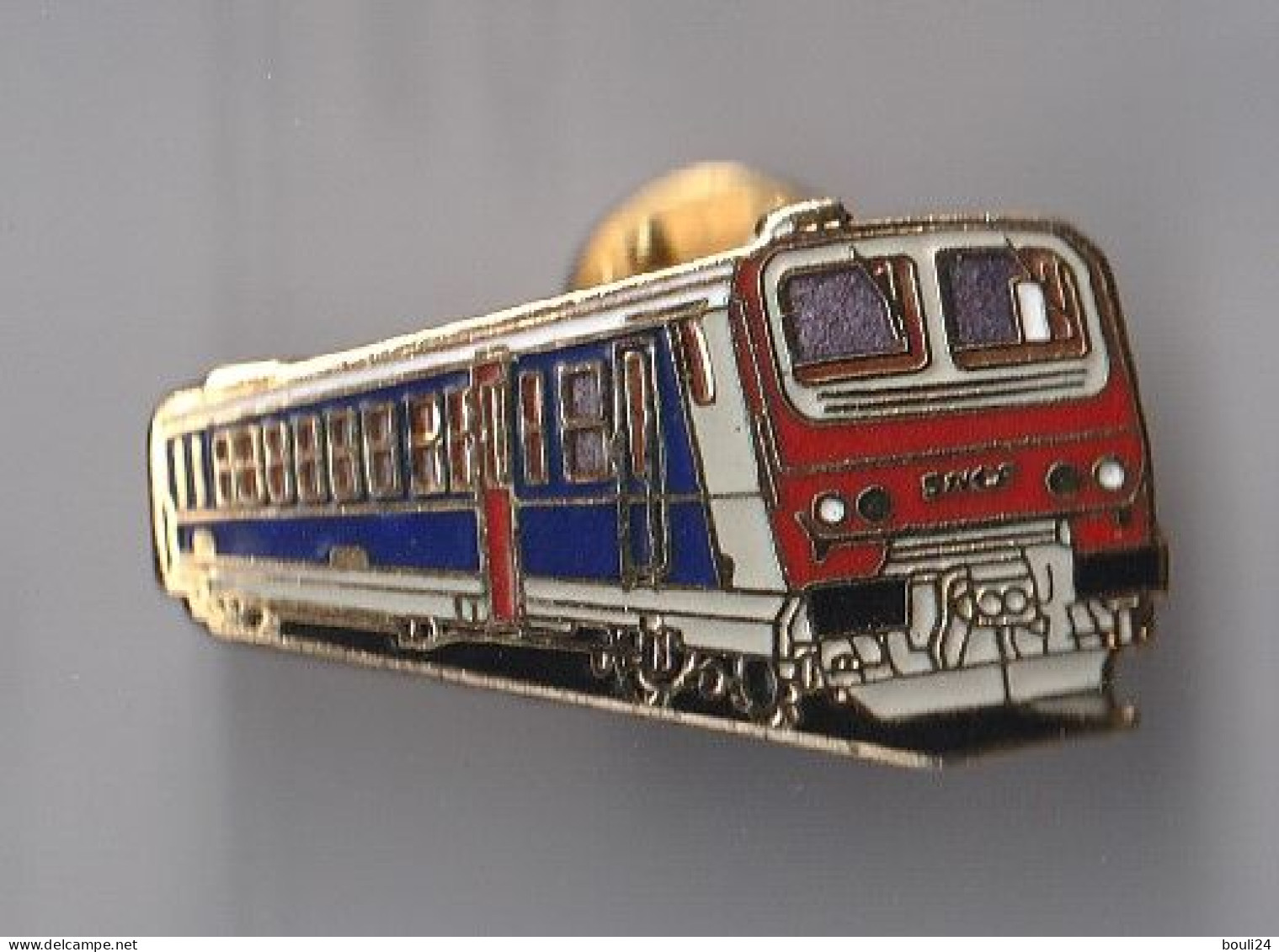 PIN'S THEME SNCF  RAME AUTOMOTRICE Z 7500 1982 NON ESTAMPILLE  COULEUR  ROUGE ET BLEUE - TGV