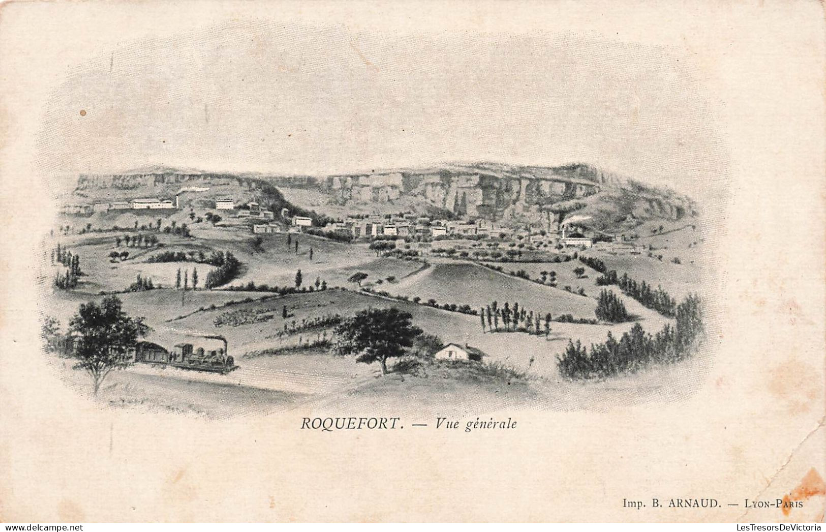 FRANCE - Roquefort - Vue Générale De La Ville - Carte Postale Ancienne - Roquefort