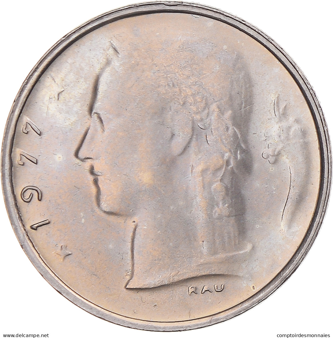 Monnaie, Belgique, Franc, 1977, SPL, Cupro-nickel, KM:143.1 - 1 Franc