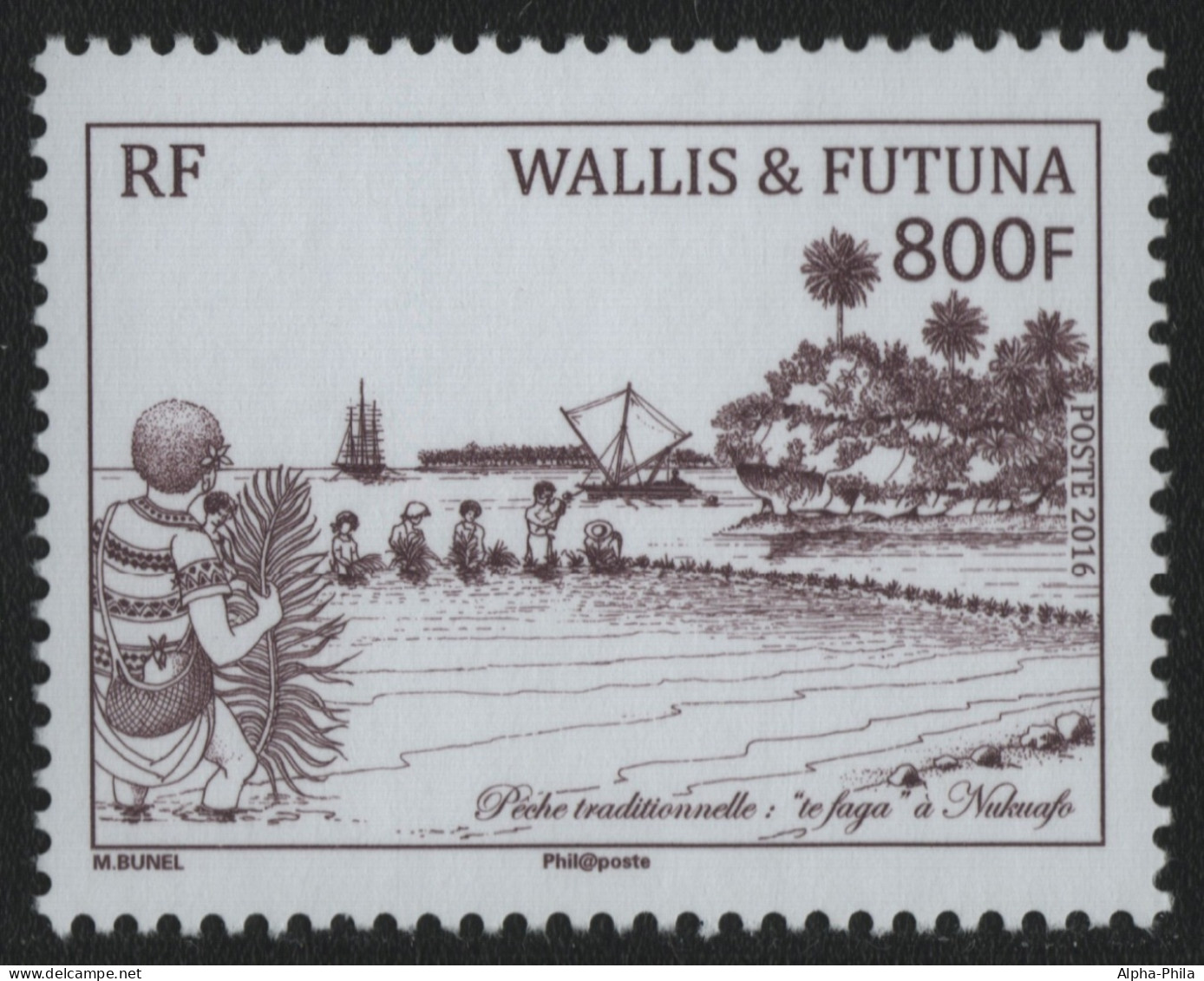 Wallis & Futuna 2016 - Mi-Nr. 1138 ** - MNH - Traditionelle Fischerei - Nuevos