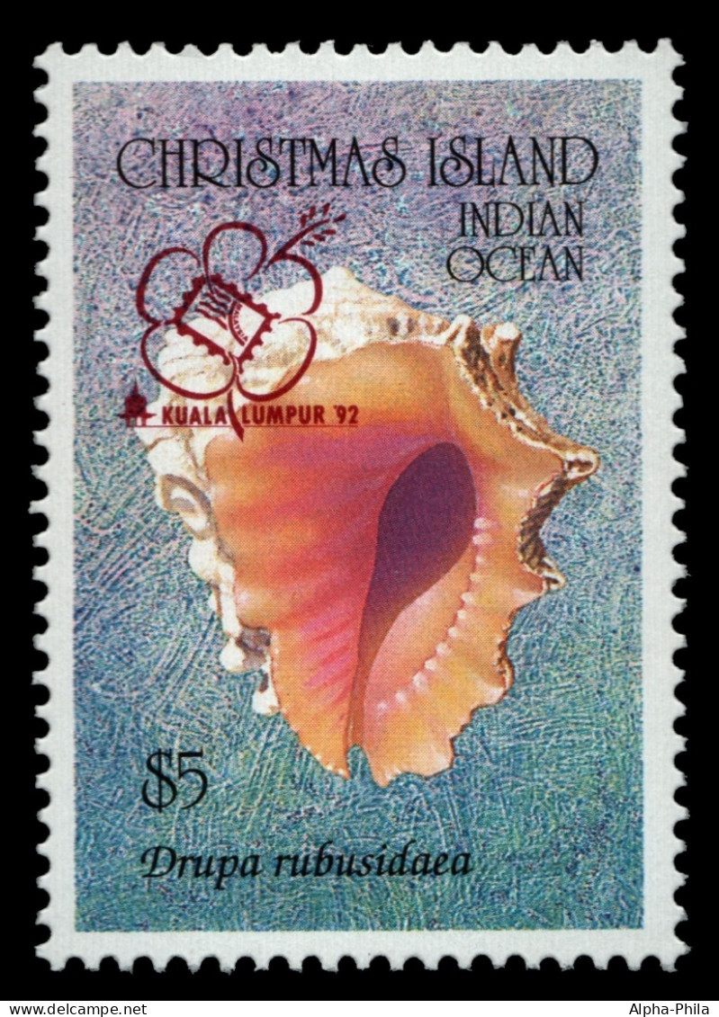Weihnachtsinsel 1992 - Mi-Nr. 373 ** - MNH - Meeresschnecken / Marine Snails - Christmas Island