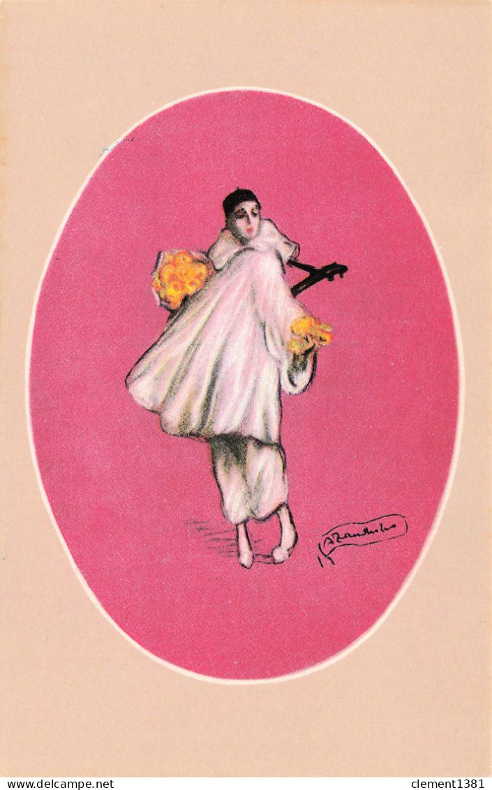 Illustrateur Illustration Adelina Zandrino Pierrot Musicien Danseur Serie 5-2 - Zandrino