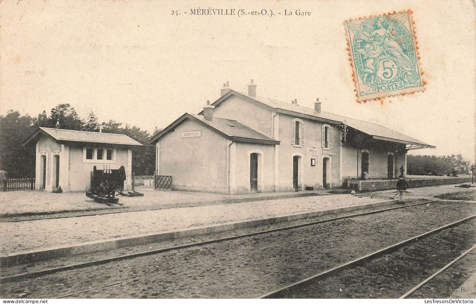 FRANCE - Méréville - Vue Générale De La Gare - Carte Postale Ancienne - Mereville