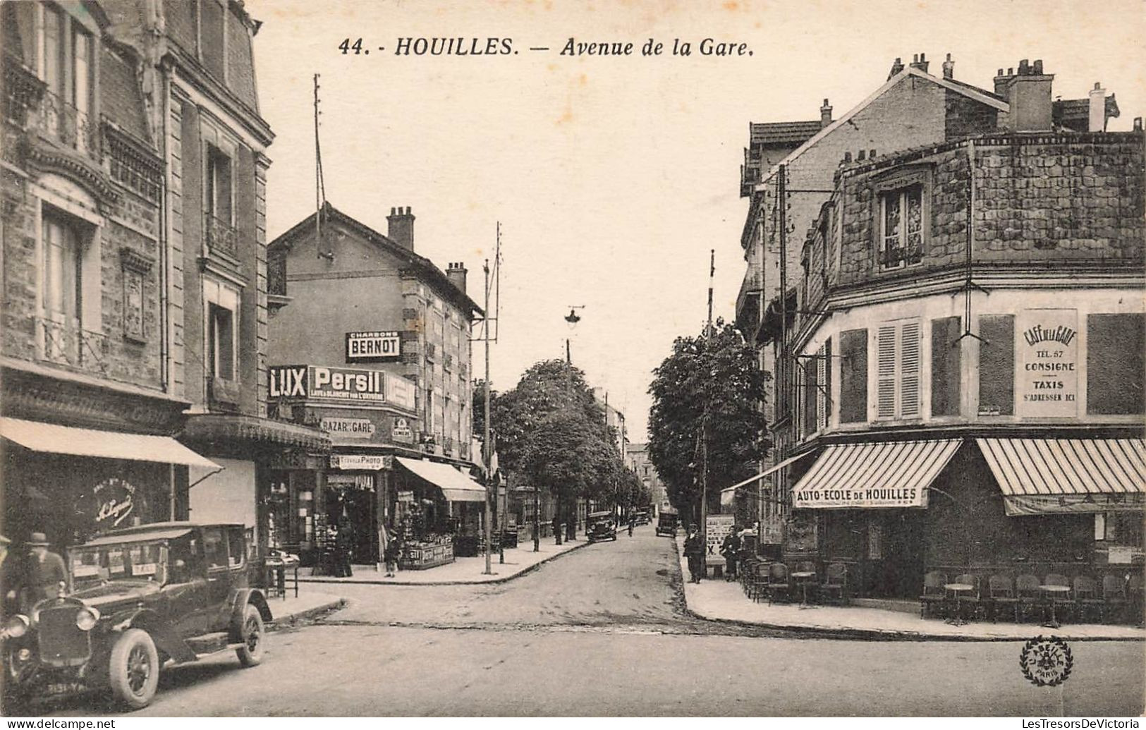 FRANCE - Houilles - Vue Sur L'avenue De La Gare - Carte Postale Ancienne - Houilles