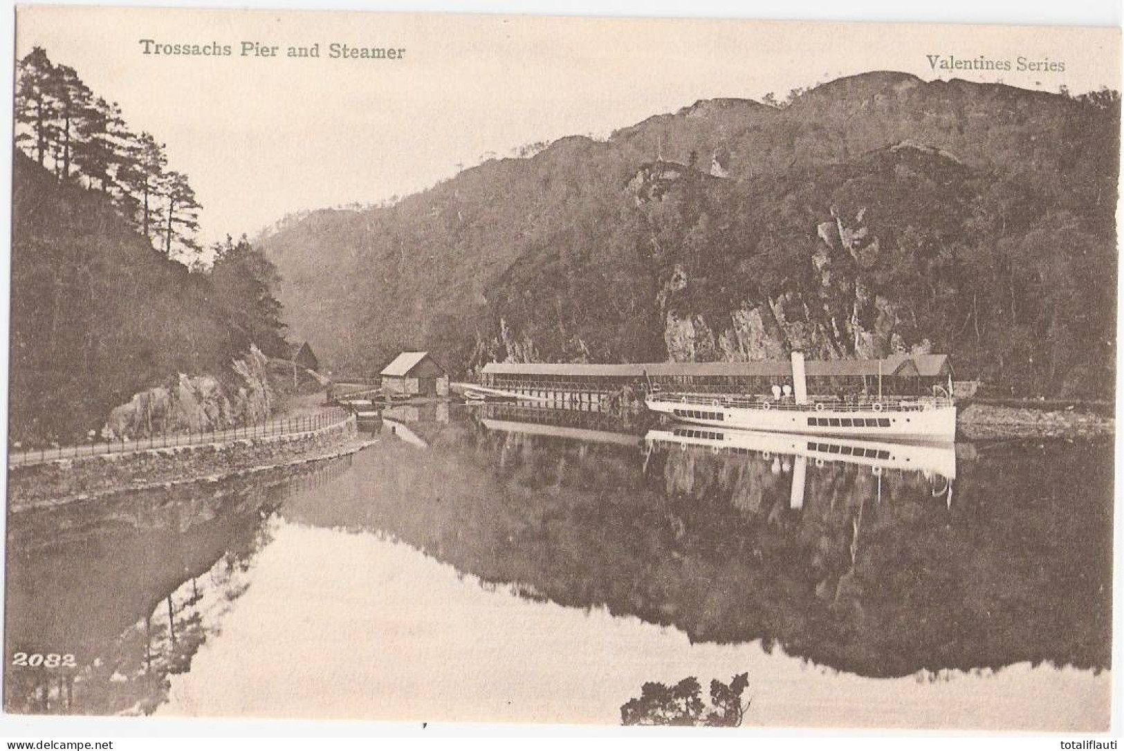 TROSSACHS Pier And Steamer Valentines Serie TOP-Erhaltung Ungelaufen - Stirlingshire