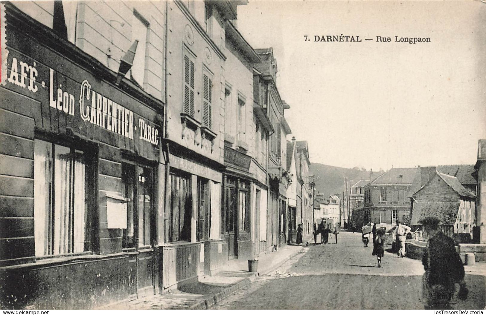 FRANCE - Darnétal - Vue Sur La Rue Longpaon - Carte Postale Ancienne - Darnétal
