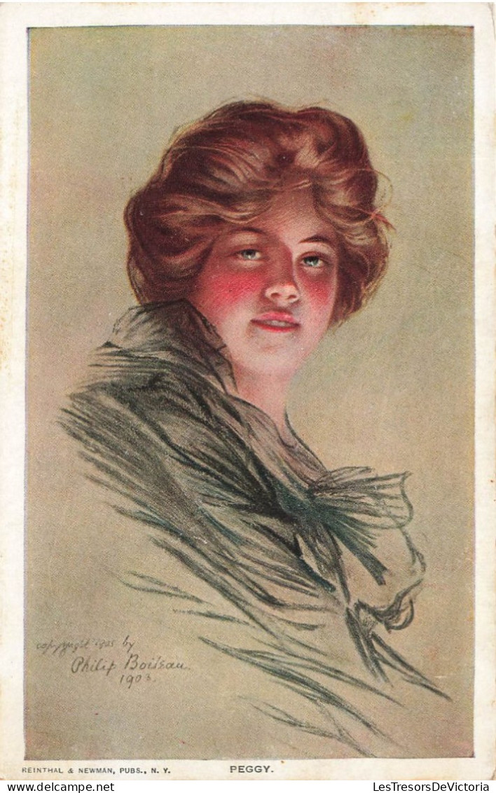 ILLUSTRATEUR SIGNE - Boileau Philip - 1903 - Peggy - Reinthal & Newman - Carte Postale Ancienne - Boileau, Philip