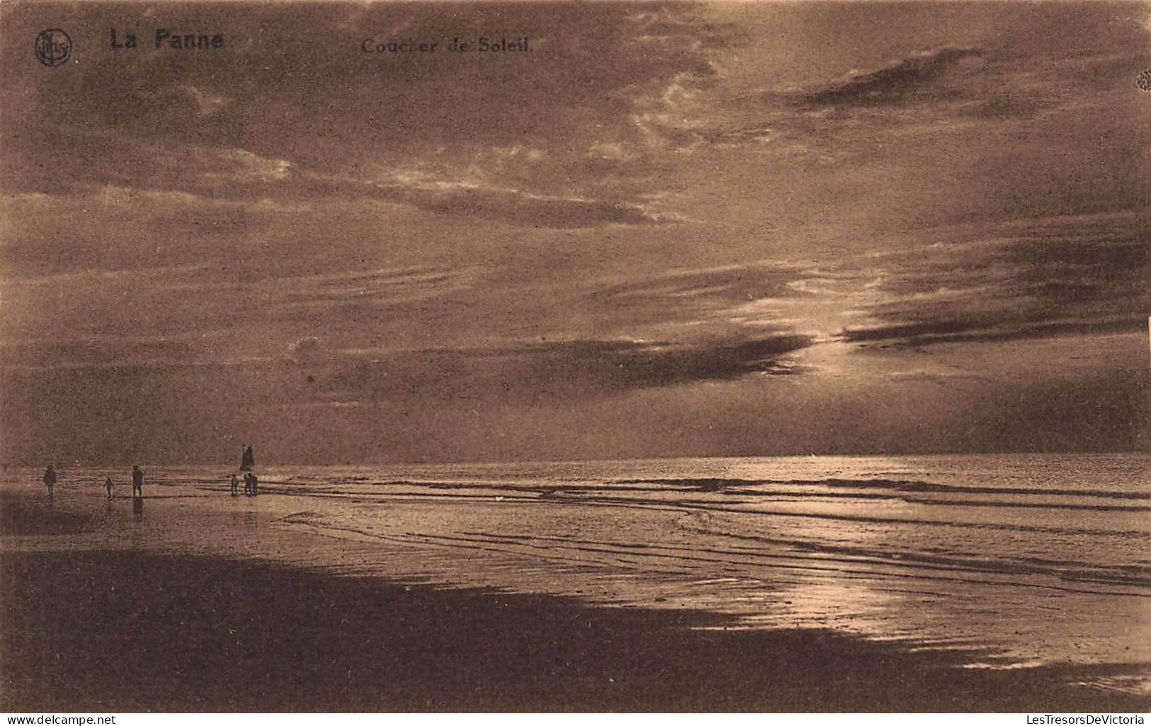 BELGIQUE - La Panne - Coucher De Soleil - Carte Postale Ancienne - De Panne