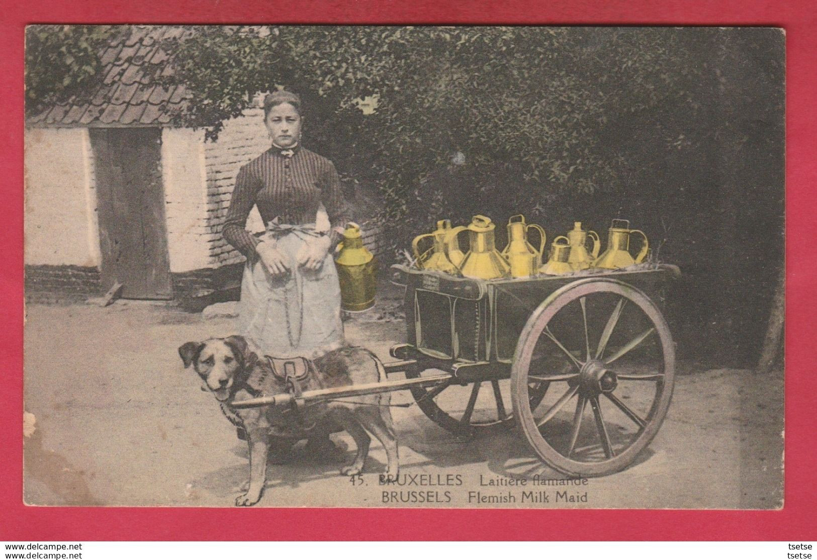 Bruxelles - Laitère Flamande / Flemish Milk Maid ( Voir Verso ) - Ambachten