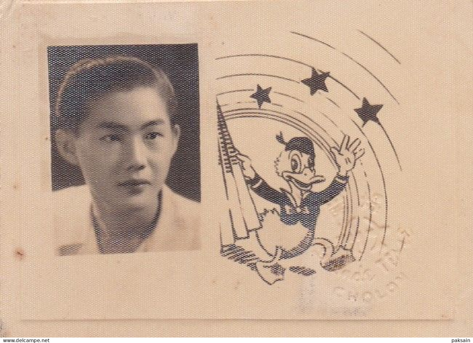 PHOTOGRAPHE CHOLON DONALD DUCK WALT DISNEY + VIETNAMIEN PHOTOMONTAGE STUDIO PHOTO PHOTO-MONTAGE VIETNAM INDOCHINE - Asie