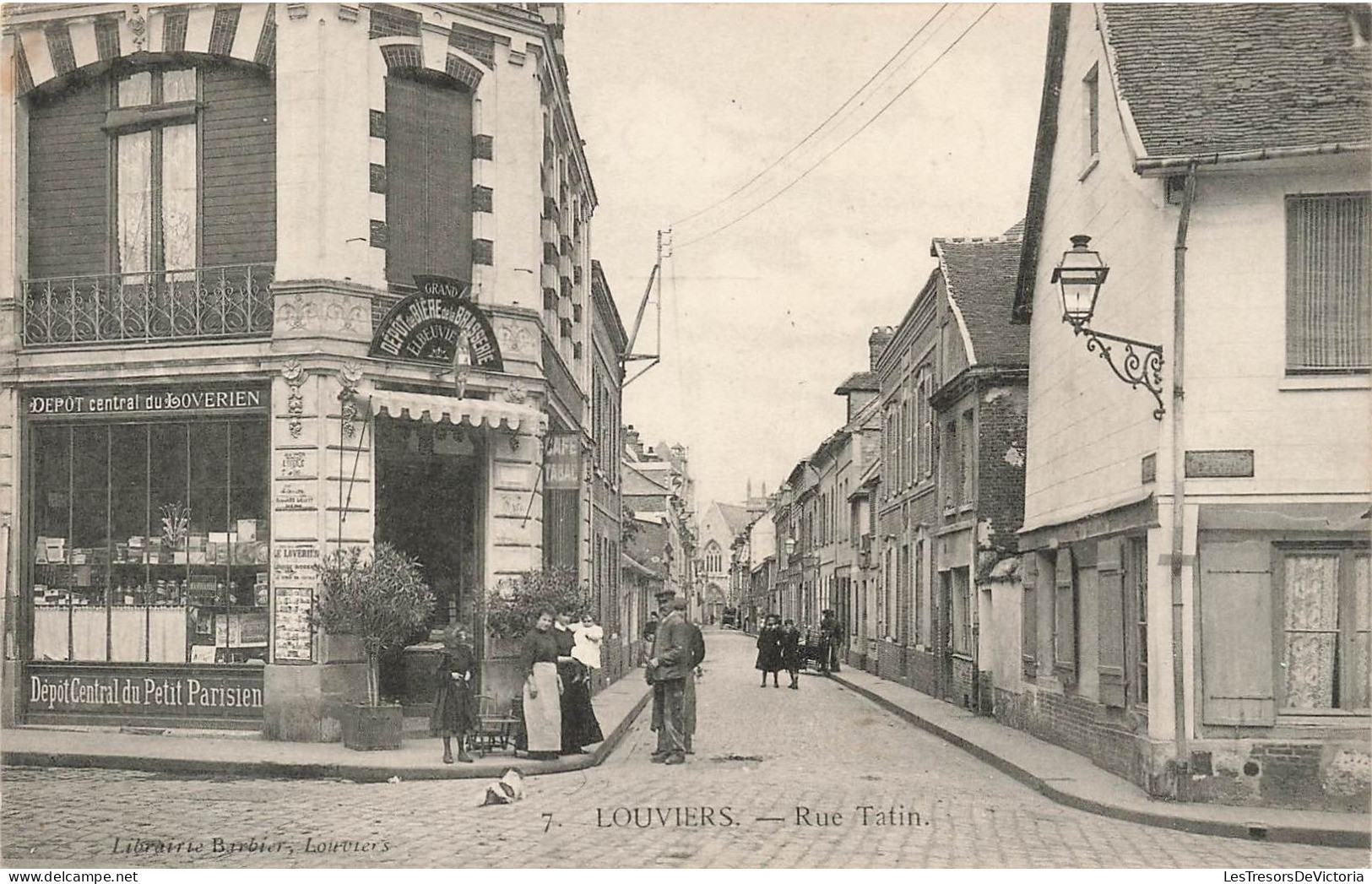 FRANCE - Louviers - Vue Sur La Rue Tatin - Carte Postale Ancienne - Louviers