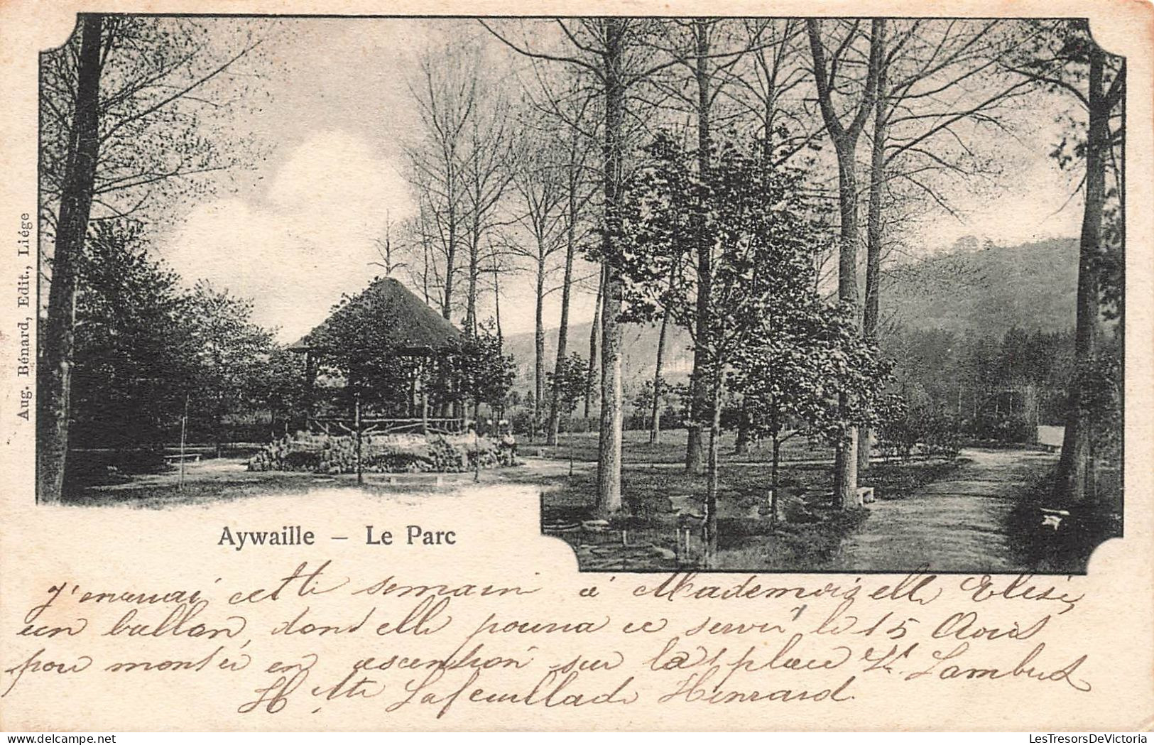 BELGIQUE - Aywaille - Le Parc - Chalet - Edit Aug Bernard - Dos Non Divisé - Carte Postale Ancienne - Aywaille