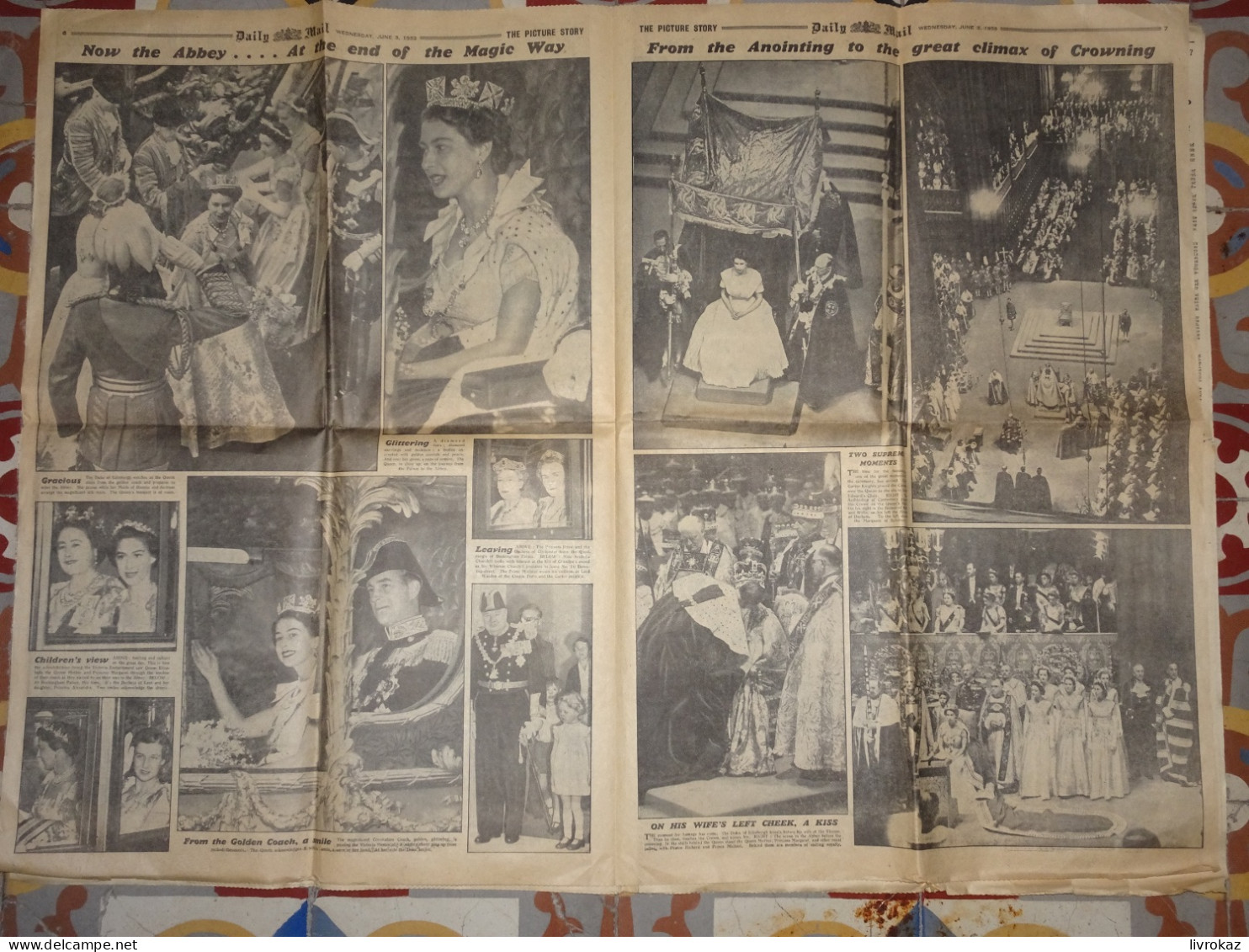 Daily Mail Wednesday June 3 1953, 3 Juin, Queen Elizabeth The Second Is Crowned, Couronnement De La Reine Elisabeth II - Généalogies/ Histoire De Famille