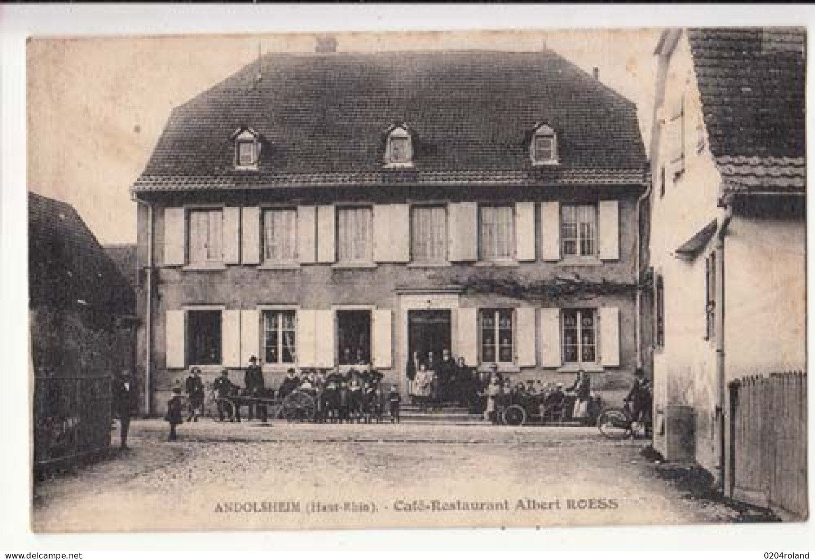 Carte  France 68 - Andolsheim - Café Restaurant Albert Roess - Andolsheim