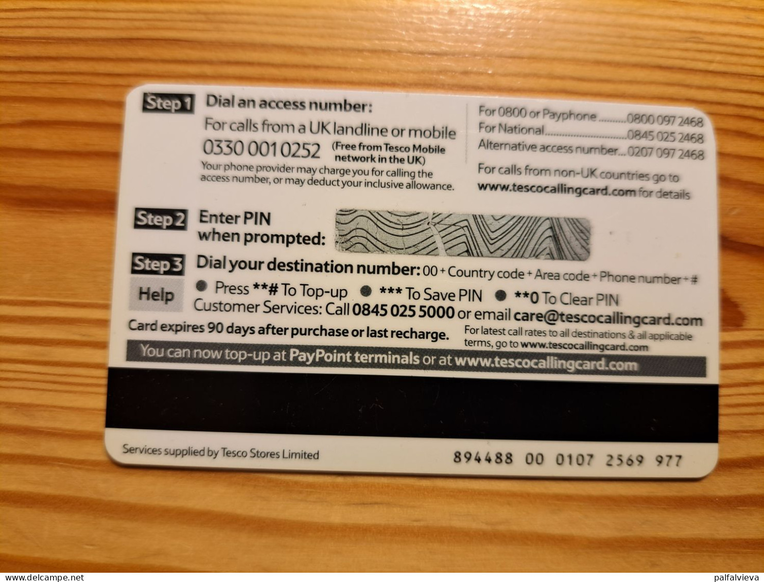 Prepaid Phonecard United Kingdom, Tesco International Calling Card - [ 8] Firmeneigene Ausgaben