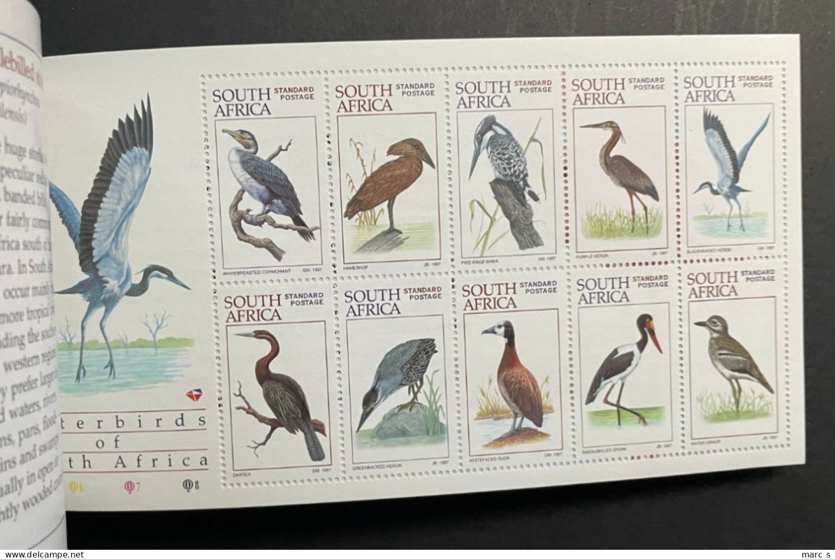 SOUTH AFRICA 1997 - NEUF**/MNH - LUXE - Booklet Carnet Markenheftchen No 2 -  8 Pages - 2 X Mi 1064 / 1073 - Birds - Booklets