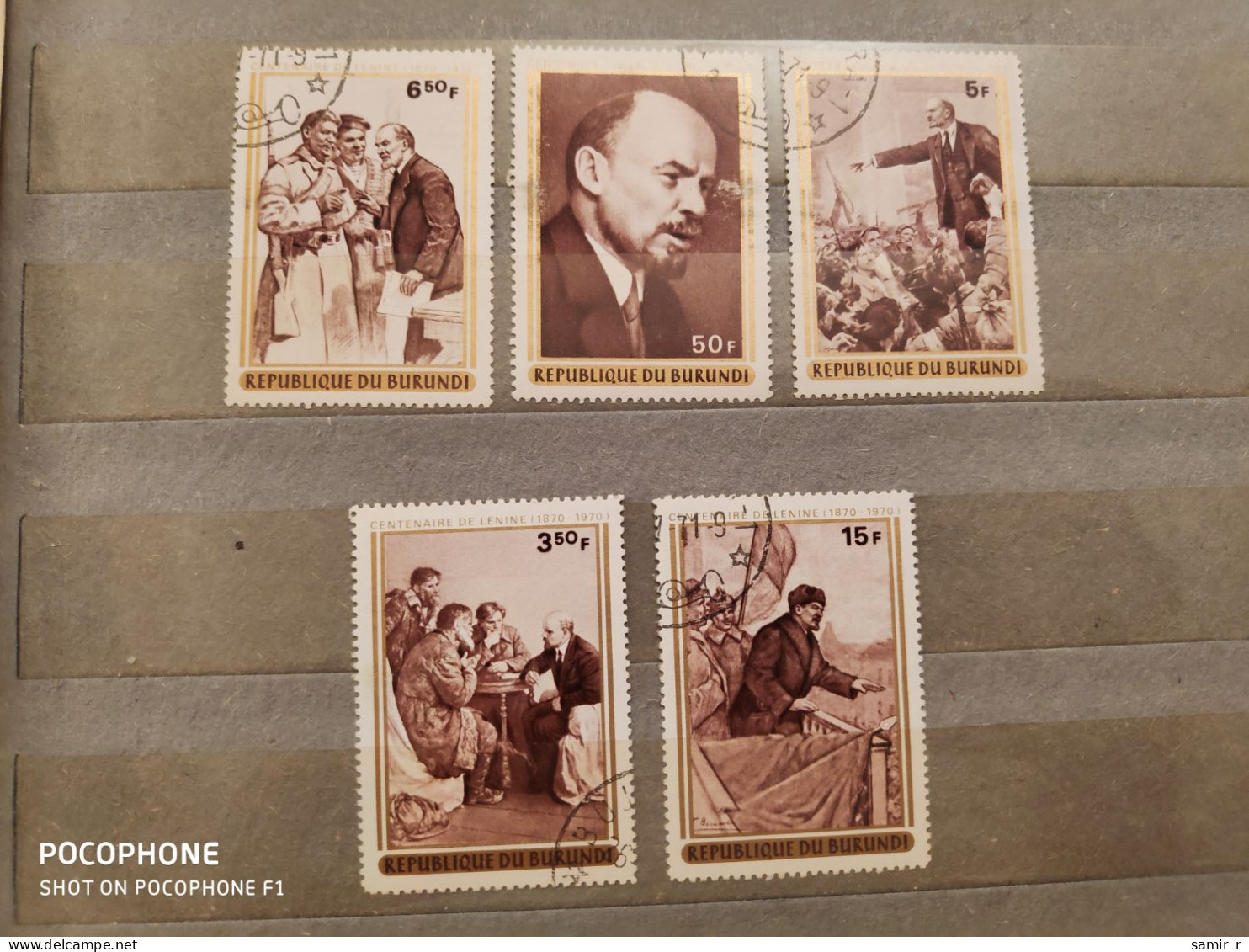 1970	Burundi	Lenin (F74) - Used Stamps