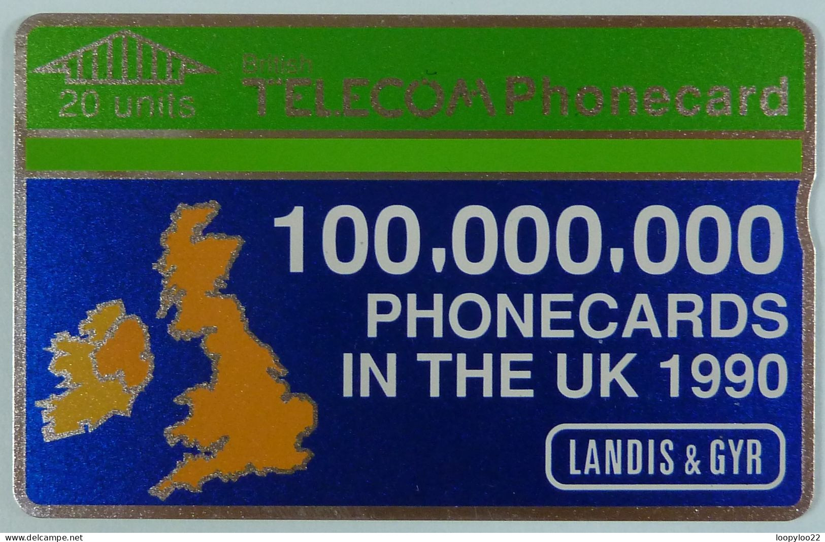 UK - Great Britain - Landis & Gyr - BTP008 - 100 Millionth - 100,000,000 - Specimen - 20 Units - R - Autres & Non Classés