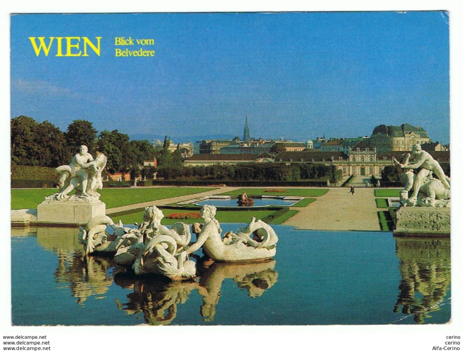 WIEN:  BLICK  VOM  BELVEDERE  -  BIEGEWINKEL  -  NACH  ITALIEN  -  GROSSFORMAT - Belvédère