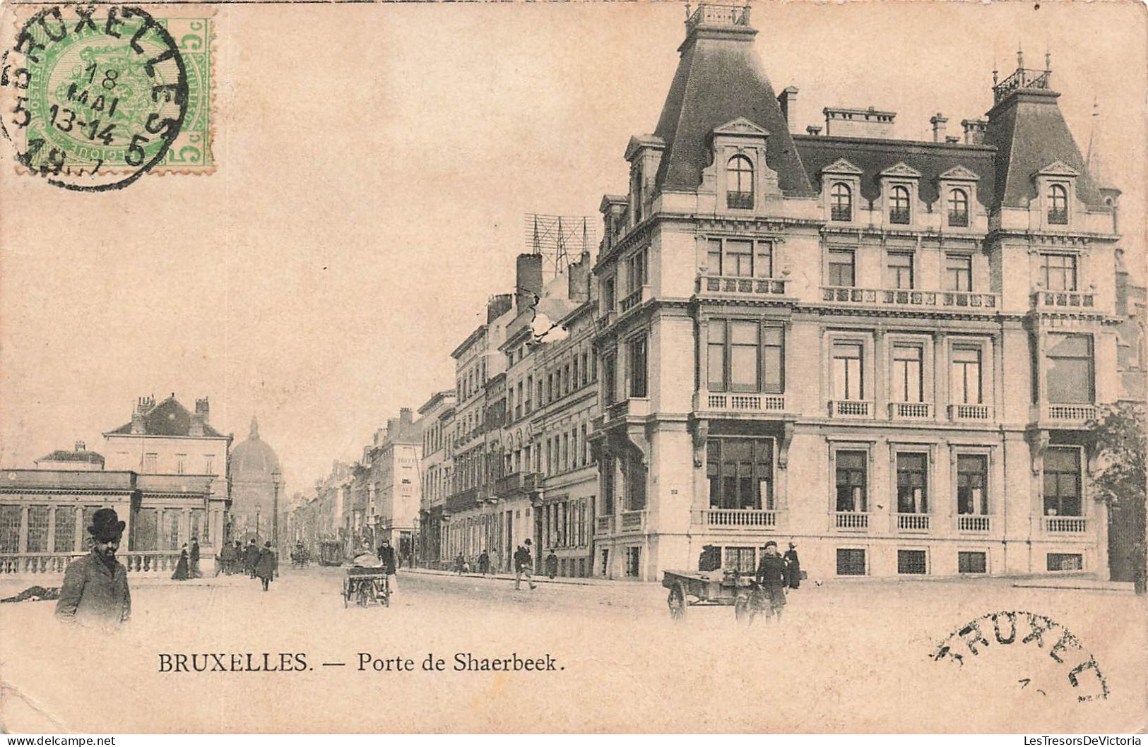 BELGIQUE - Bruxelles - Vue Sur La Porte De Shaerbeek - Carte Postale Ancienne - Bossen, Parken, Tuinen