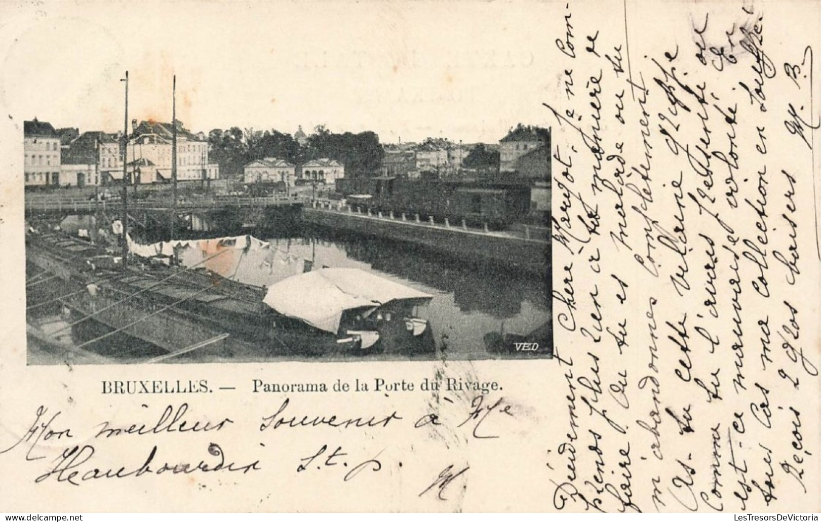 BELGIQUE - Bruxelles - Panorama De La Porte Du Rivage - Carte Postale Ancienne - Bossen, Parken, Tuinen