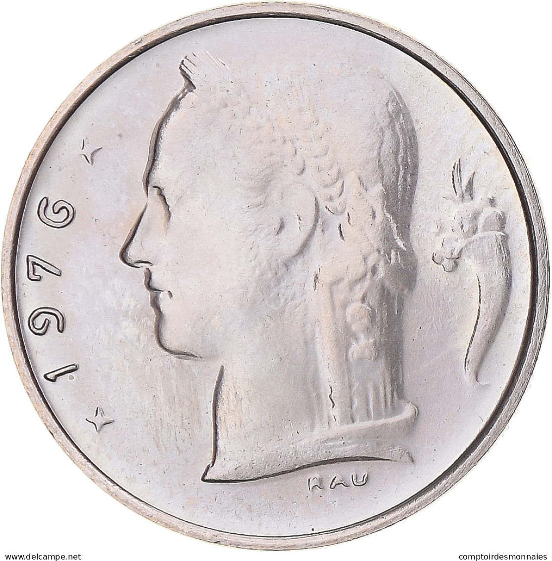 Monnaie, Belgique, Franc, 1976, SPL, Cupro-nickel, KM:143.1 - 1 Franc