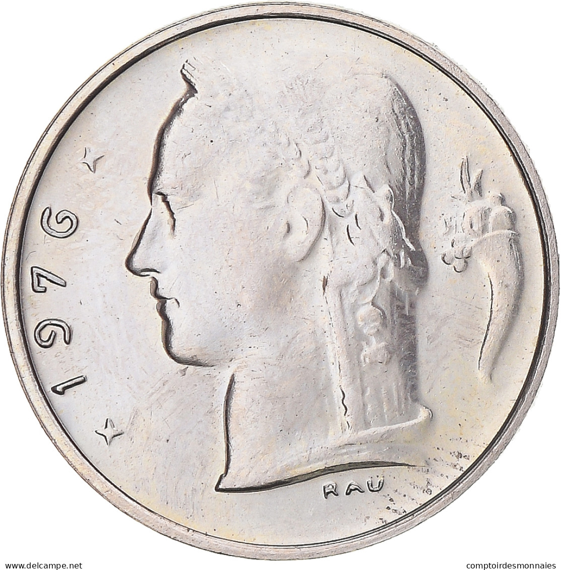 Monnaie, Belgique, Franc, 1976, SPL, Cupro-nickel, KM:142.1 - 1 Franc