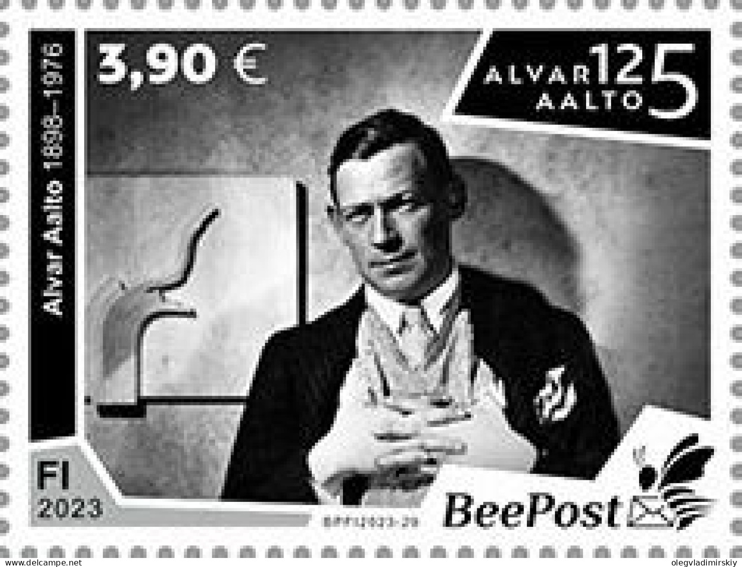 Finland Finnland Finlande 2023 Alvar Aalto Architect Designer 125 Ann BeePost Stamp MNH - Ungebraucht