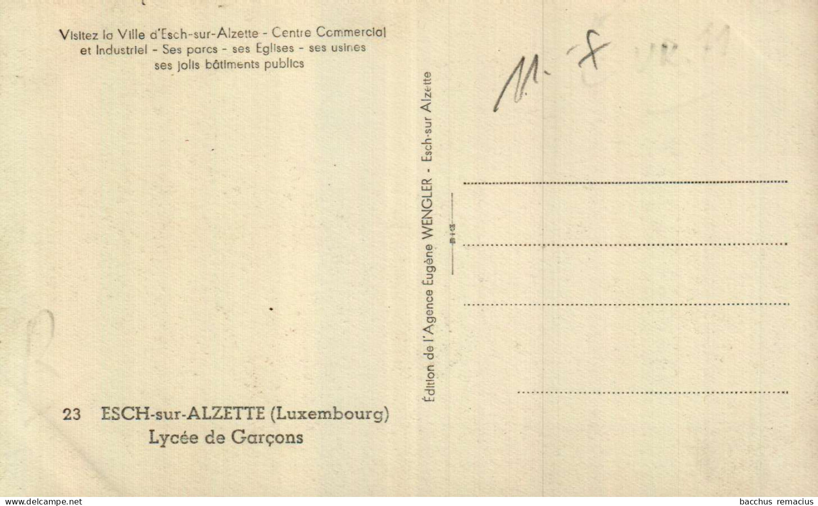 ESCH-SUR-ALZETTE   - Lycée De Garcons - Esch-sur-Alzette