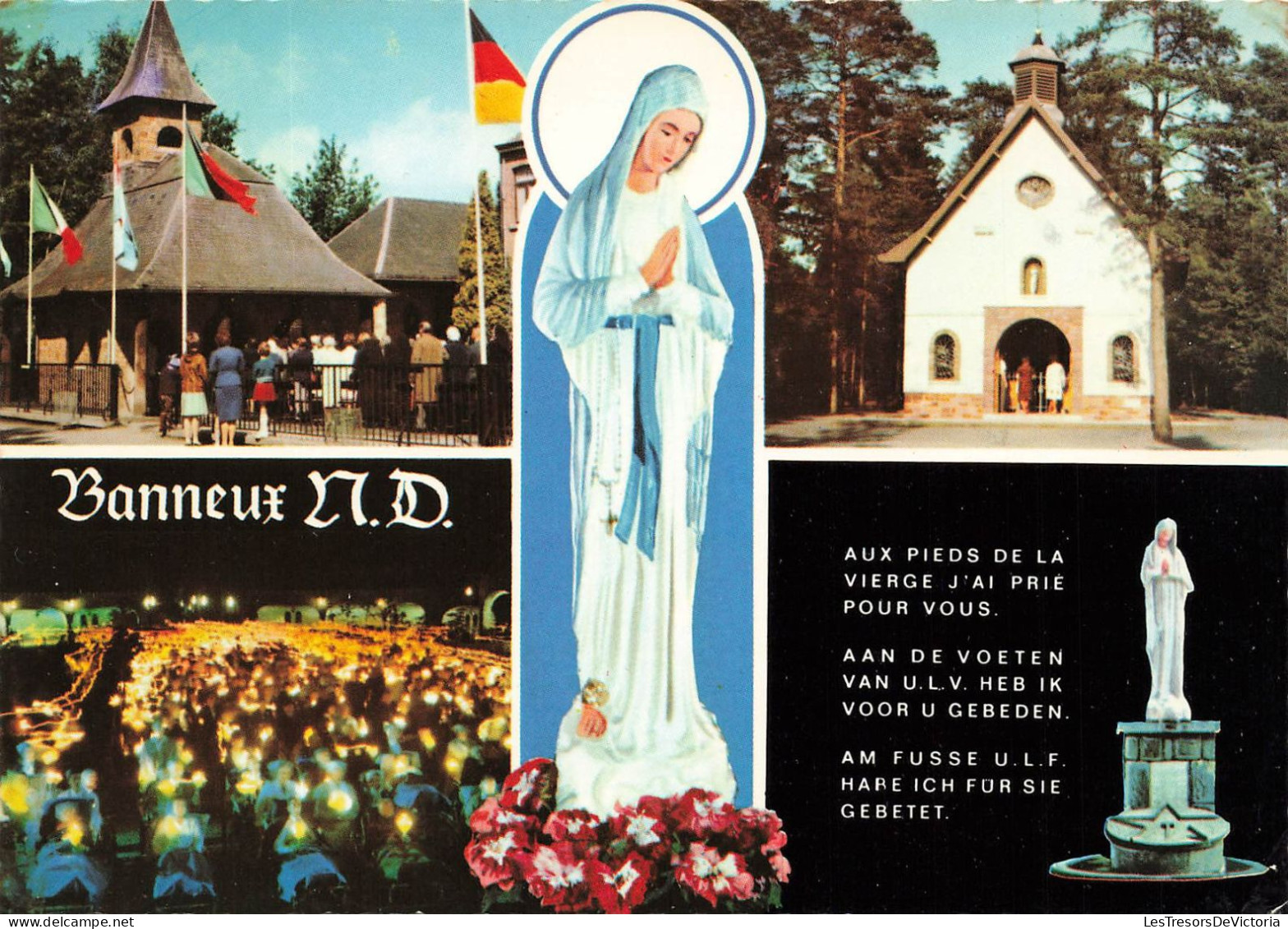 BELGIQUE - Banneux Notre Dame - Aux Pieds De La Vierge J'ai Prié Pour Vous - Carte Postale Récente - Sprimont