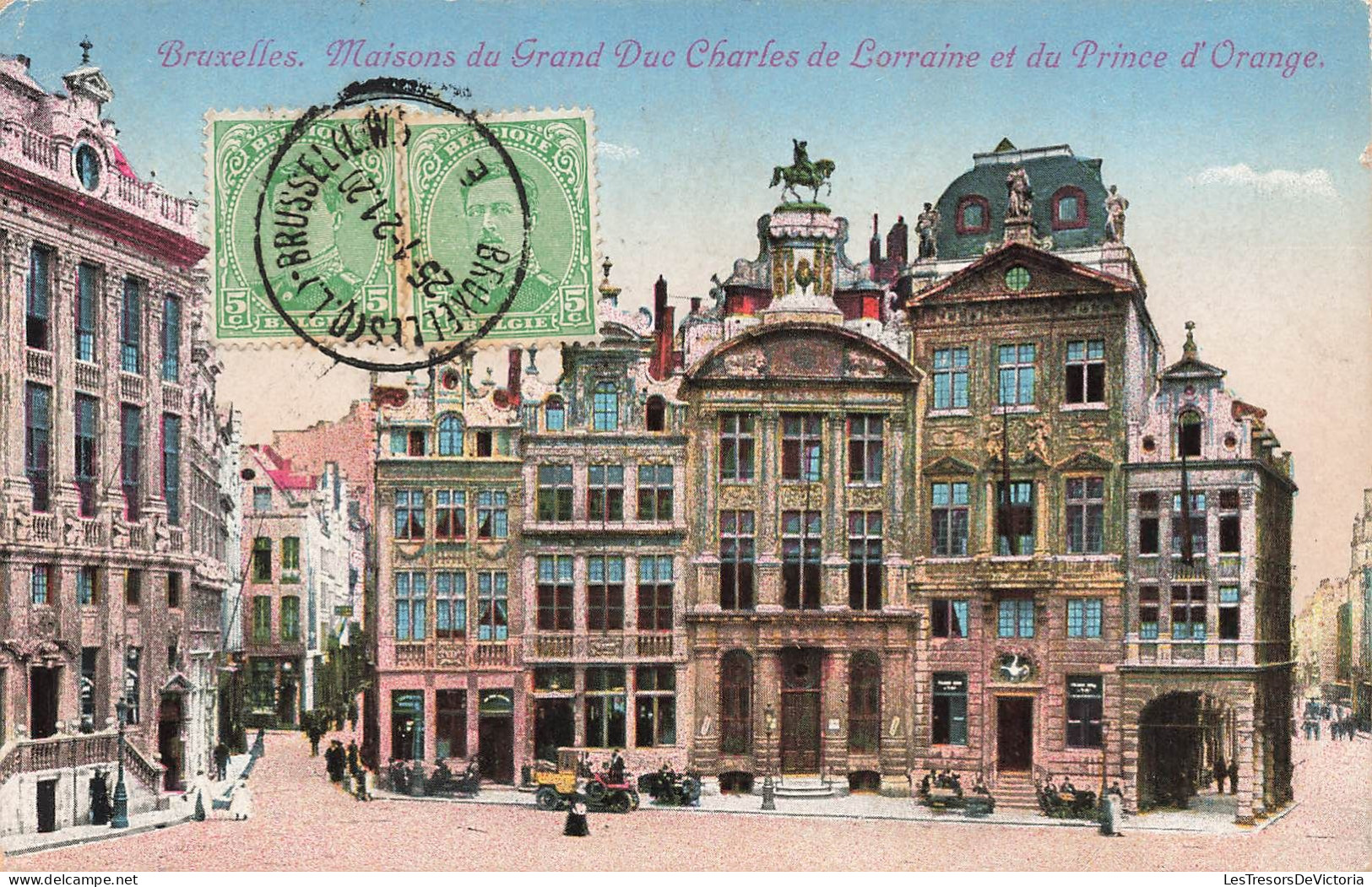 BELGIQUE - Maisons Du Grand Duc Charles De Lorraine Et Du Prince D'Orange - Colorisé - Carte Postale Ancienne - Monumenten, Gebouwen